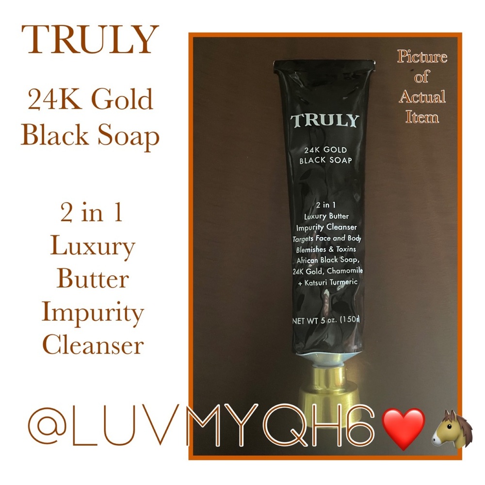 TRULY 24k Gold Black Soap 🎉HP🎉